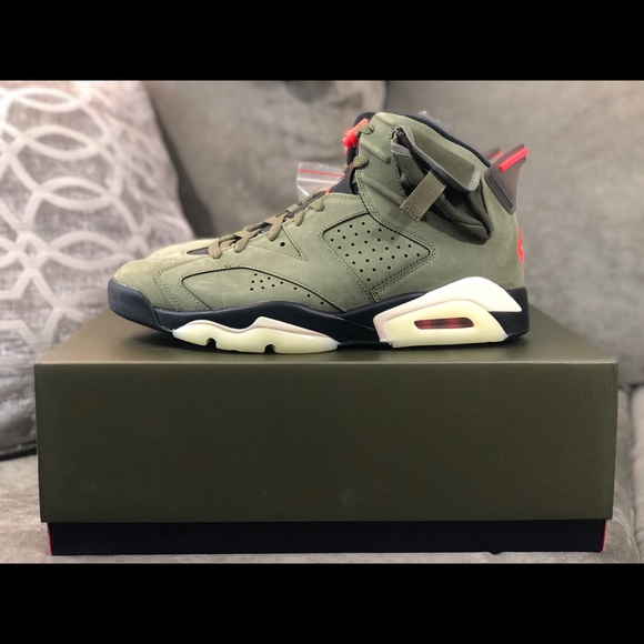 Travis Scott x Air Jordan 6 Retro SP Olive - Picture 2 of 6